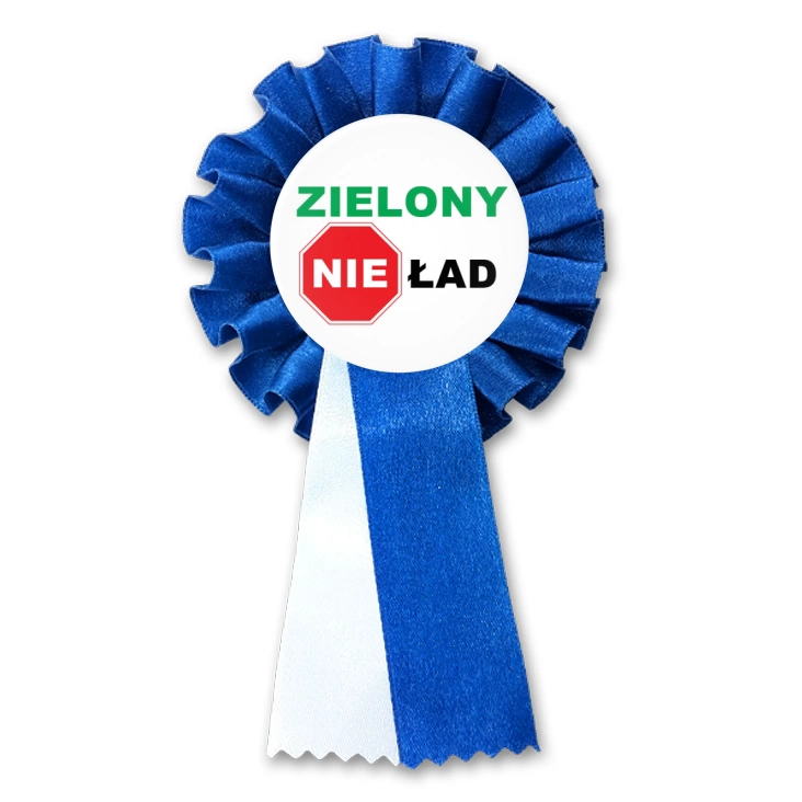 przypinka kotylion Zielony NIEład