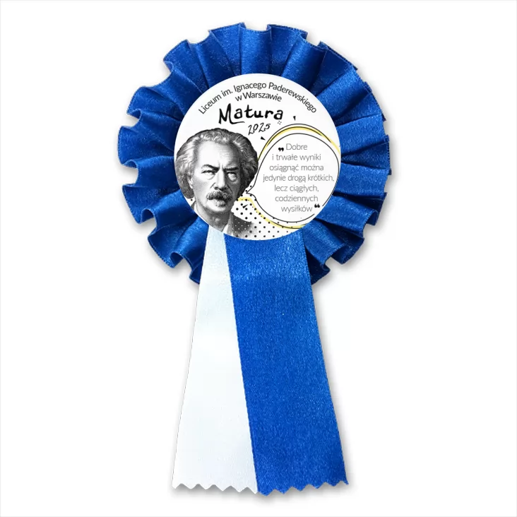 przypinka kotylion Matura Ignacy Paderewski