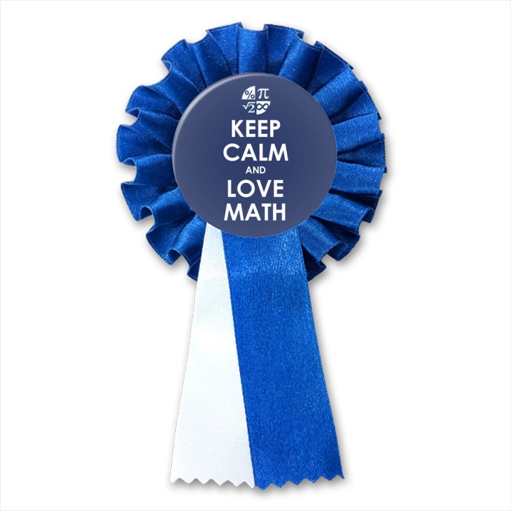 przypinka kotylion Matura Keep Calm and Love Math
