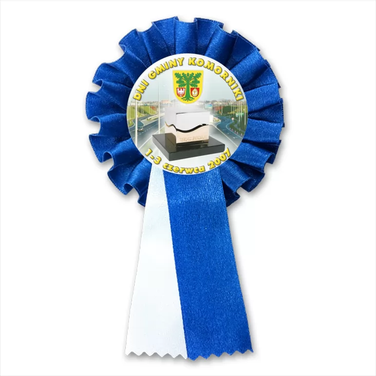 przypinka kotylion Dni Gminy Komorniki 2007