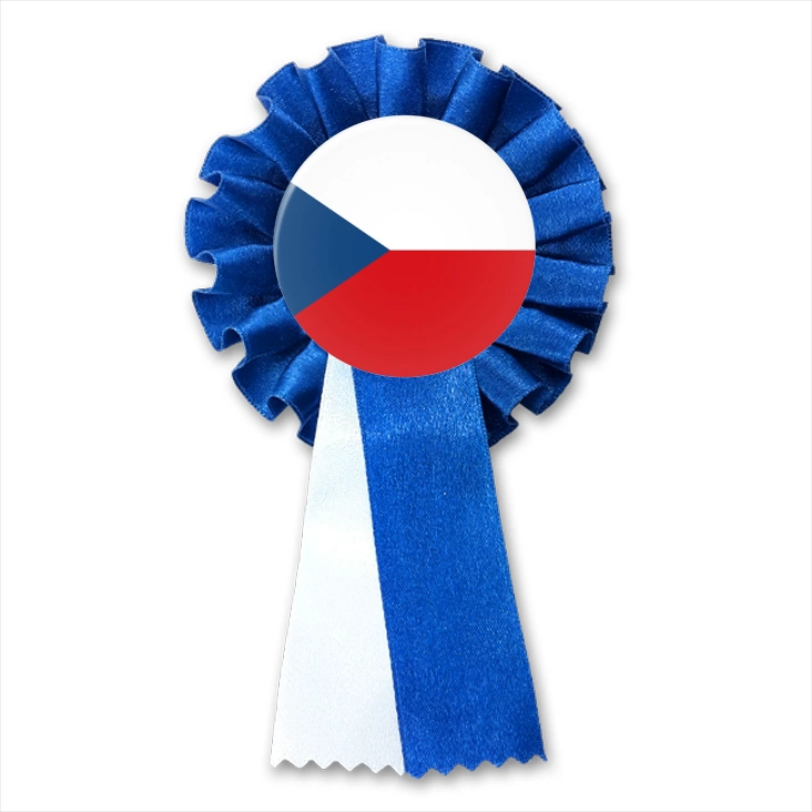 przypinka kotylion Flaga Czechy