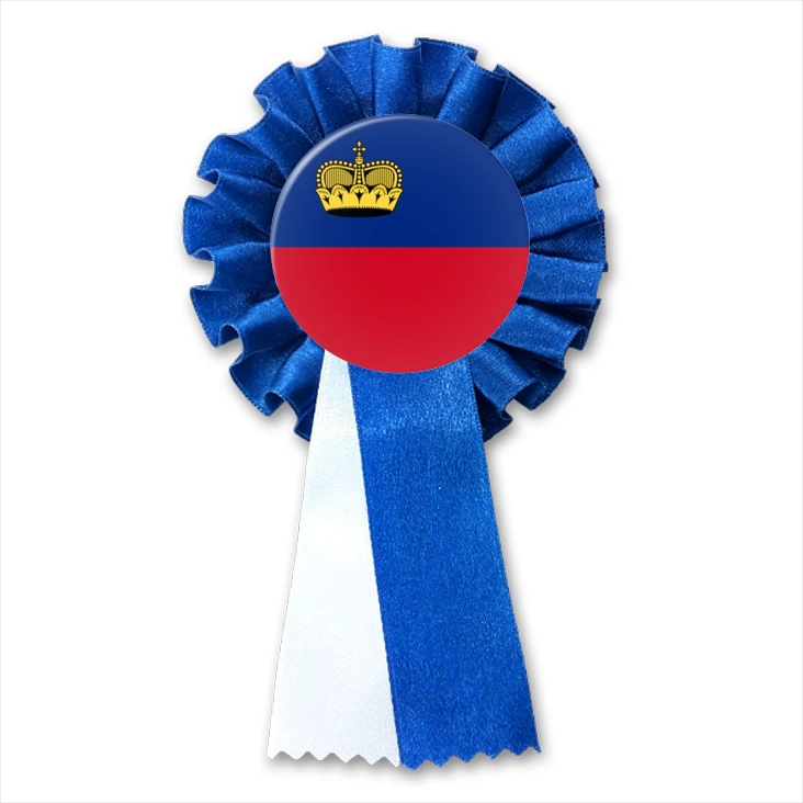 przypinka kotylion Flaga Liechtenstein