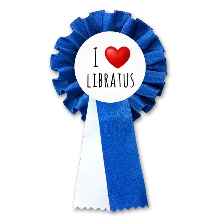 przypinka kotylion I love Libratus