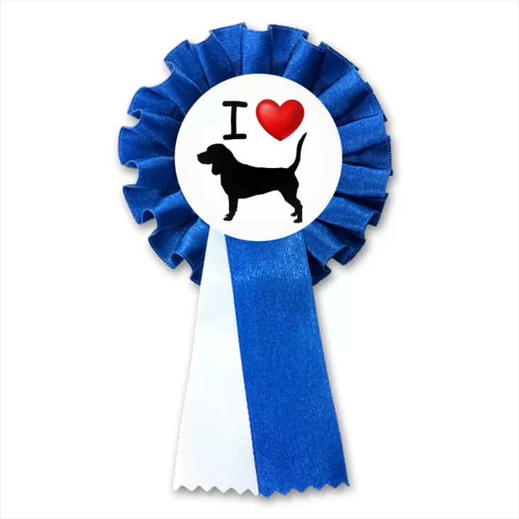 przypinka kotylion I love beagle