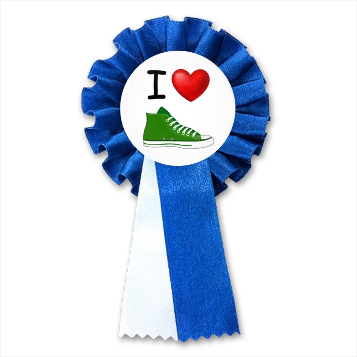 przypinka kotylion I love trampki