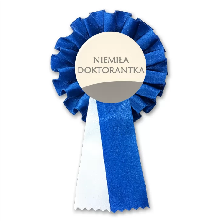 przypinka kotylion Niemiła Doktorantka