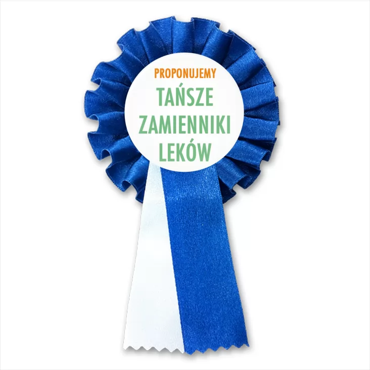 przypinka kotylion Tańsze zamienniki leków