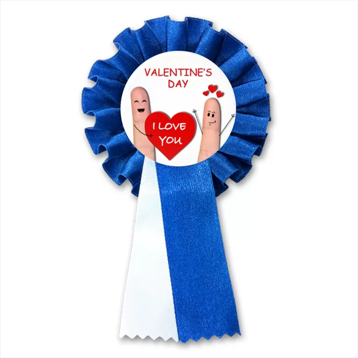 przypinka kotylion Valentine Day paluszki dwa