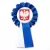 kotylion biało-granatowy