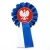 kotylion biało-granatowy