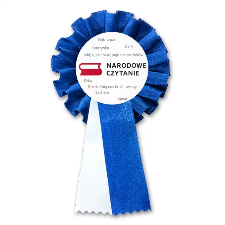 przypinka kotylion Narodowe czytanie