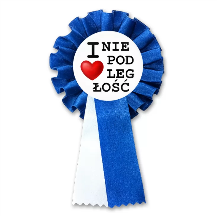 przypinka kotylion I love Niepodległość