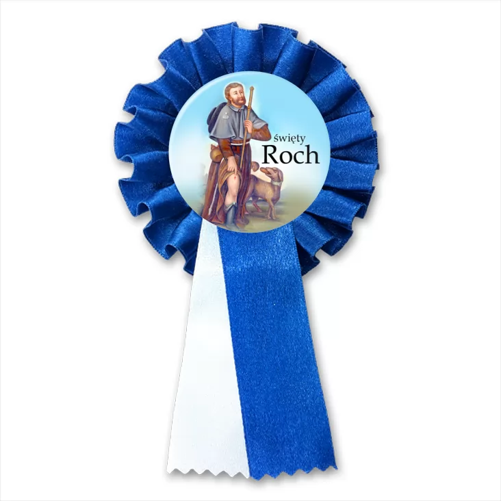 przypinka kotylion Patron święty Roch