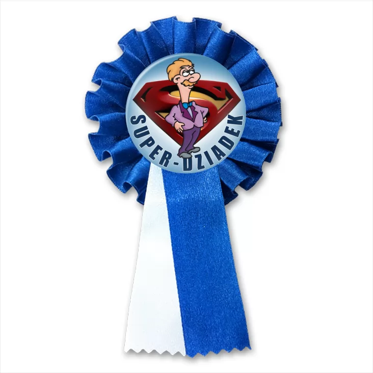 przypinka kotylion Super-Dziadek
