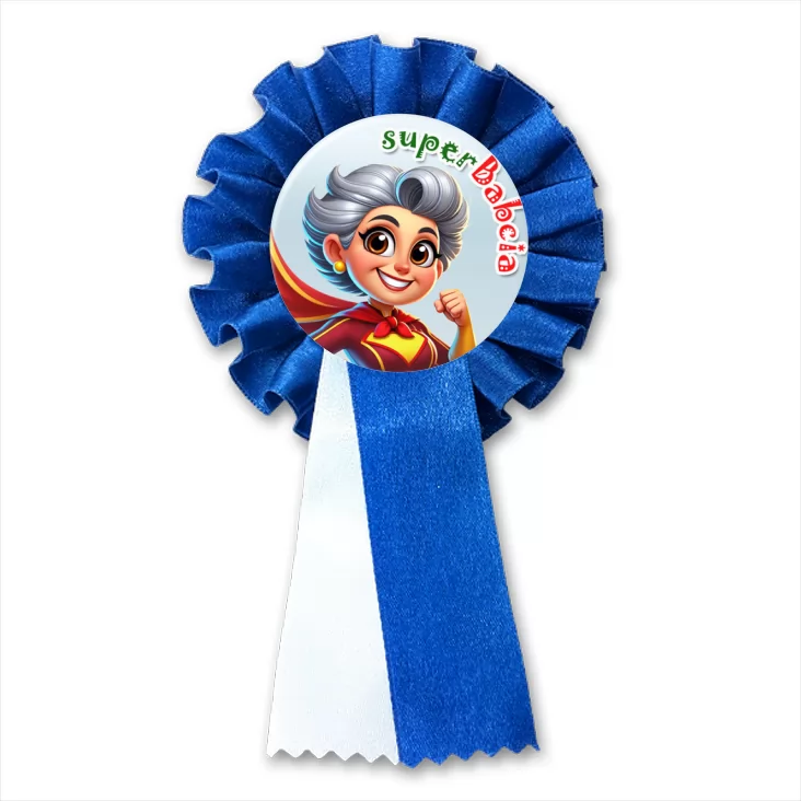 przypinka kotylion superBabcia