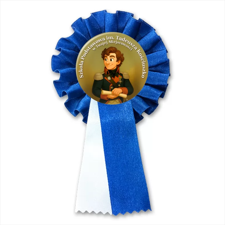 przypinka kotylion Szkoła im. Tadeusza Kościuszko