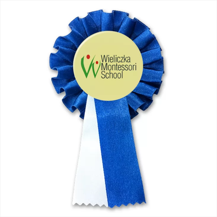 przypinka kotylion Wieliczka Montessori School
