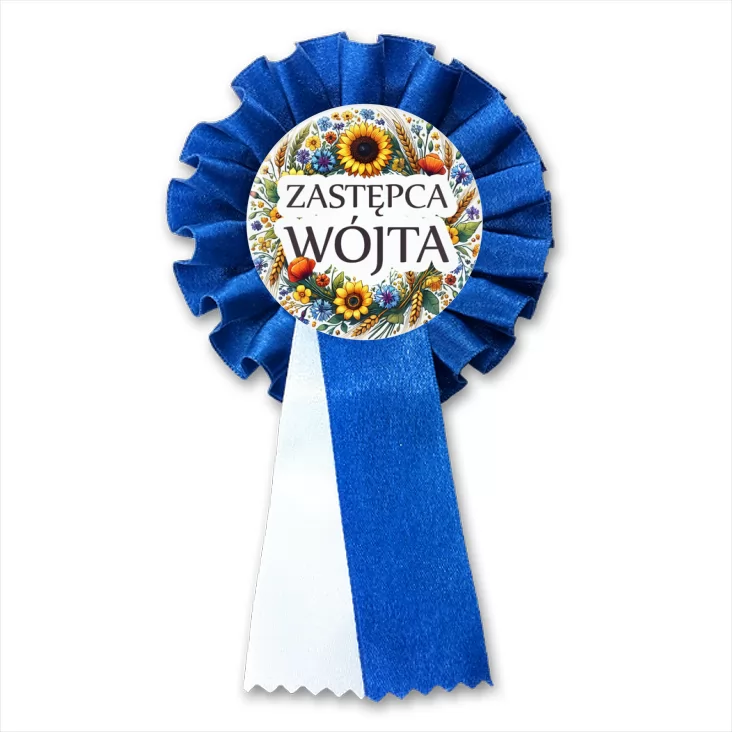 przypinka kotylion Zastępca wójta polskie kwiaty polne