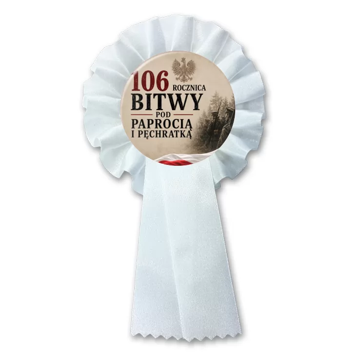 przypinka kotylion 106. rocznica Bitwy pod Paprocią
