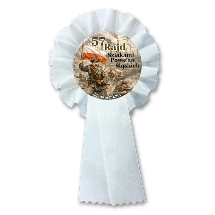 przypinka kotylion 57 Rajd Szlakami Powstań Sląskich