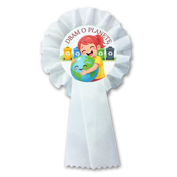 przypinka kotylion Dbam o planetę