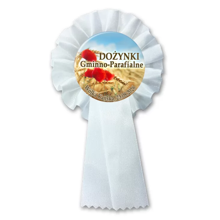 przypinka kotylion Dożynki Gminno-Parafialne Wólka Kańska
