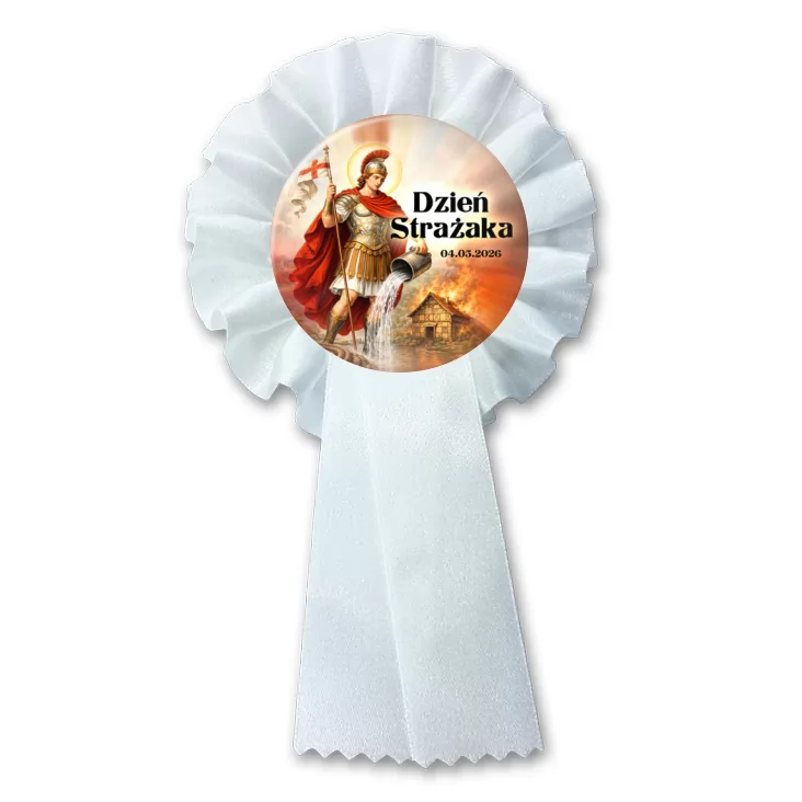 przypinka kotylion Dzień Strażaka Patron strażaków św. Florian