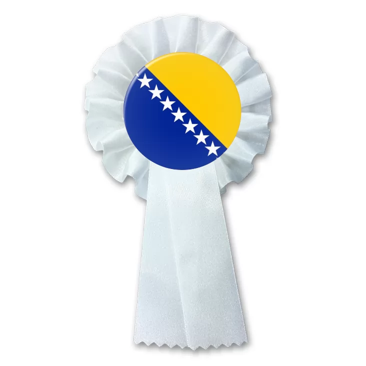 przypinka kotylion Flaga Bośnia i Hercegowina