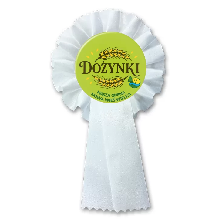 przypinka kotylion Gmina Nowa Wieś Wielka Dożynki