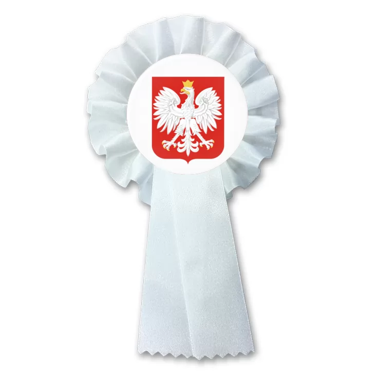 przypinka kotylion Godło Polski Orzeł w koronie