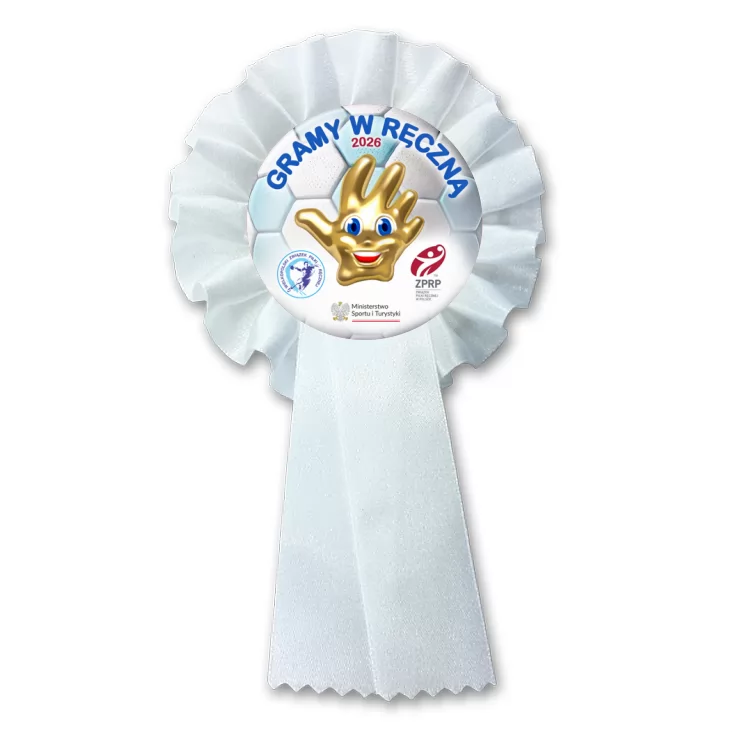 przypinka kotylion Gramy w ręczną 2026