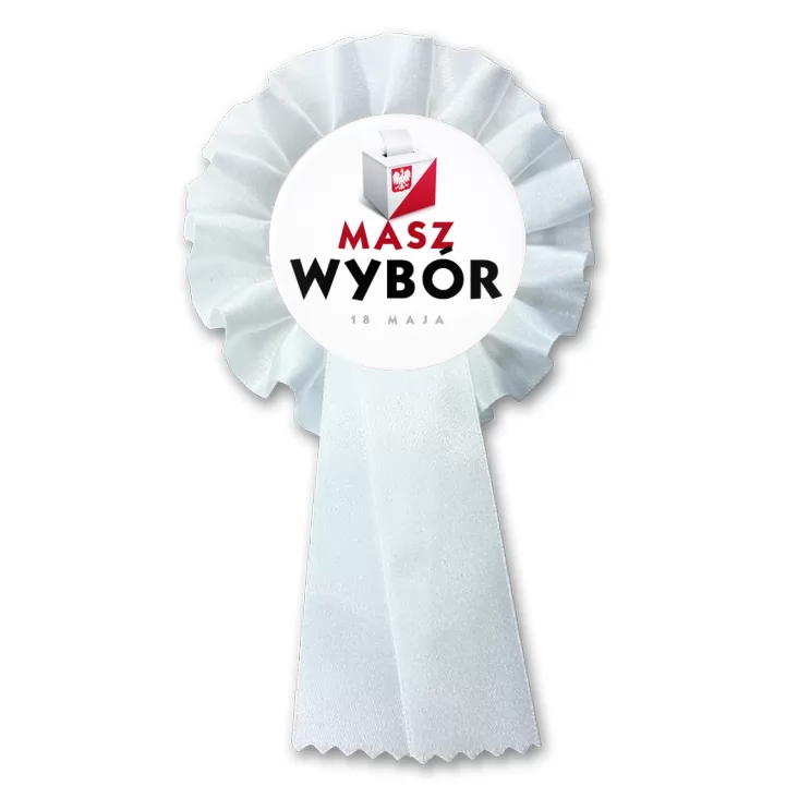 przypinka kotylion Masz wybór Wybory
