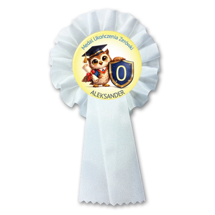 przypinka kotylion Medal ukończenia zerówki