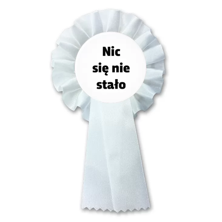 przypinka kotylion Nic się nie stało