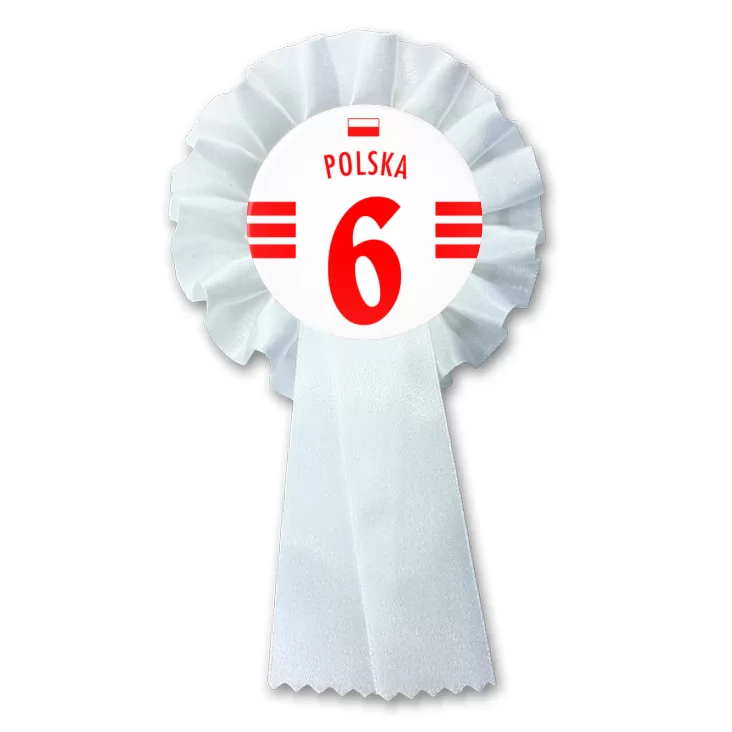 przypinka kotylion Numer sześć