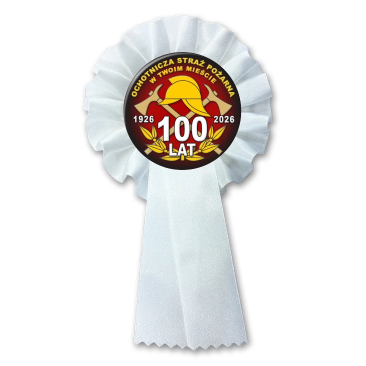 przypinka kotylion Ochotnicza Straż Pożarna Jubileusz