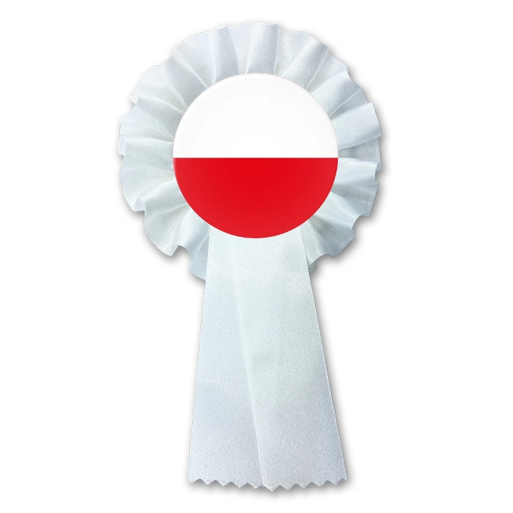 przypinka kotylion Polska biało-czerwona flaga