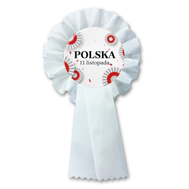 przypinka kotylion Polska kokardy narodowe
