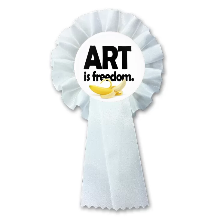 przypinka kotylion Art is freedom
