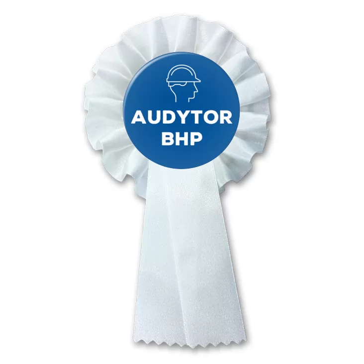 przypinka kotylion Audytor BHP
