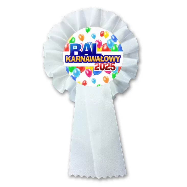 przypinka kotylion Bal Karnawałowy w balonach