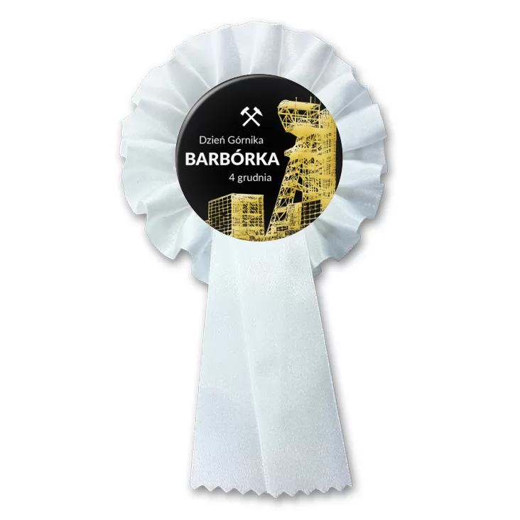 przypinka kotylion Barbórka Dzień Górnika