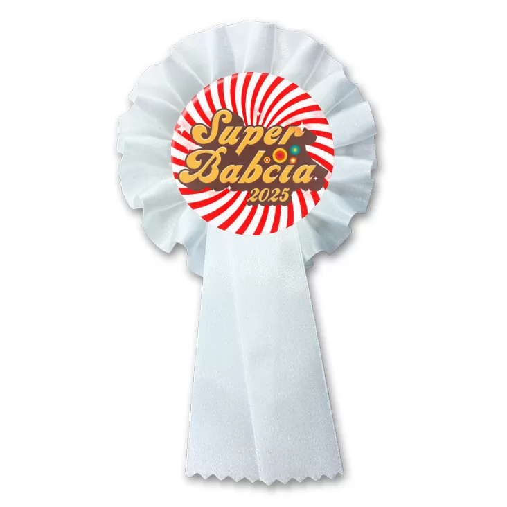 przypinka kotylion Dzień Babci - Super Babcia