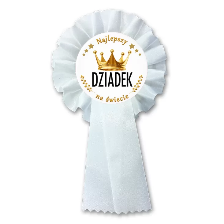 przypinka kotylion Dzień Dziadka - Król Dziadek