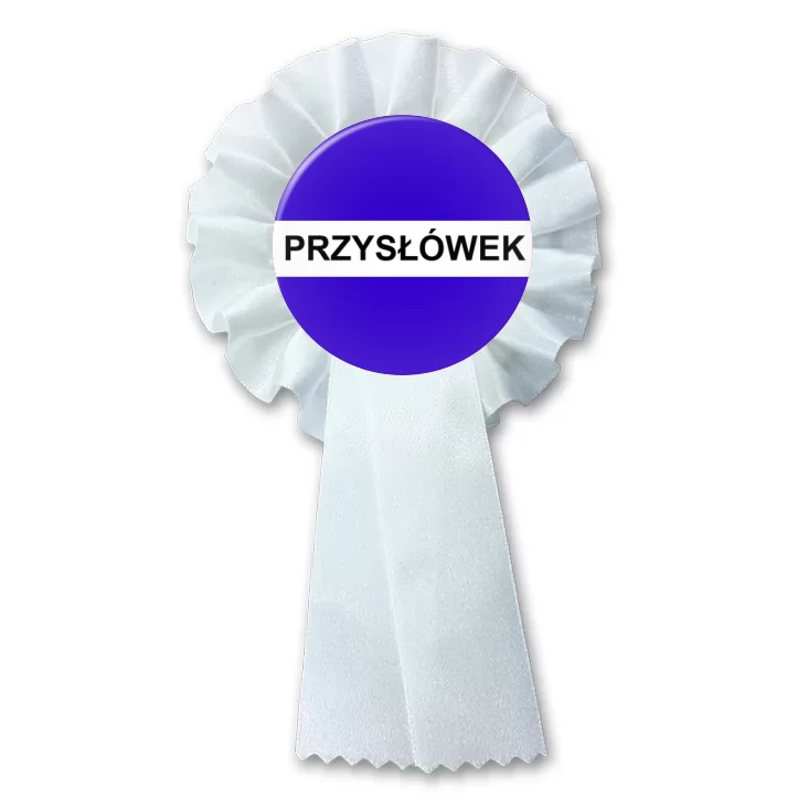 przypinka kotylion Gramatyka przysłówek