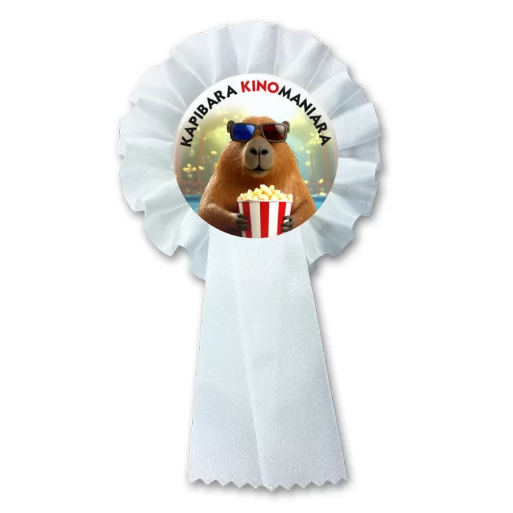 przypinka kotylion Kapibara kinomaniara