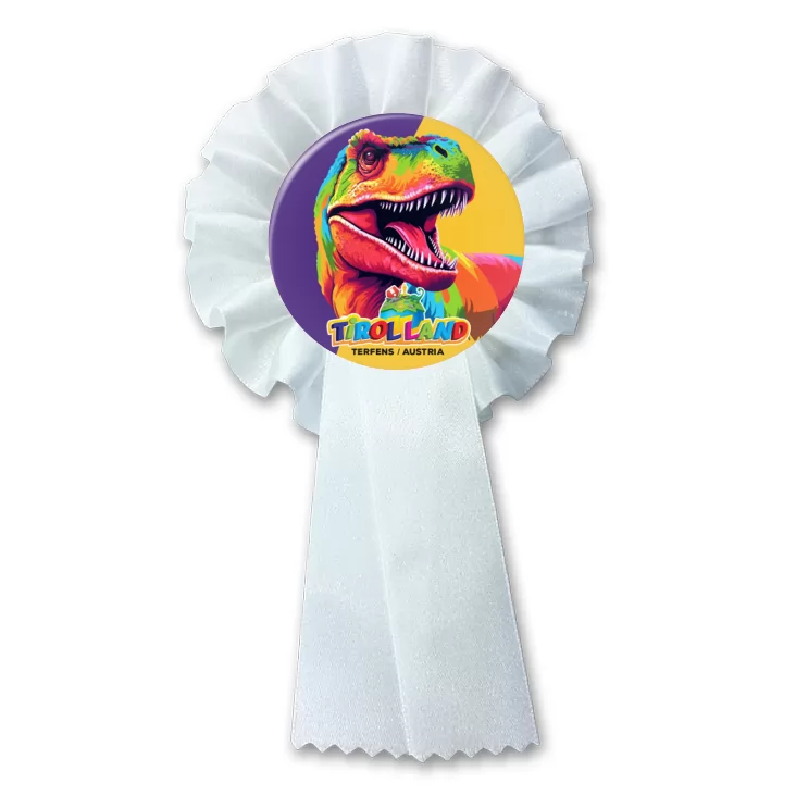 przypinka kotylion Kolorowy tyranozaur Tirolland
