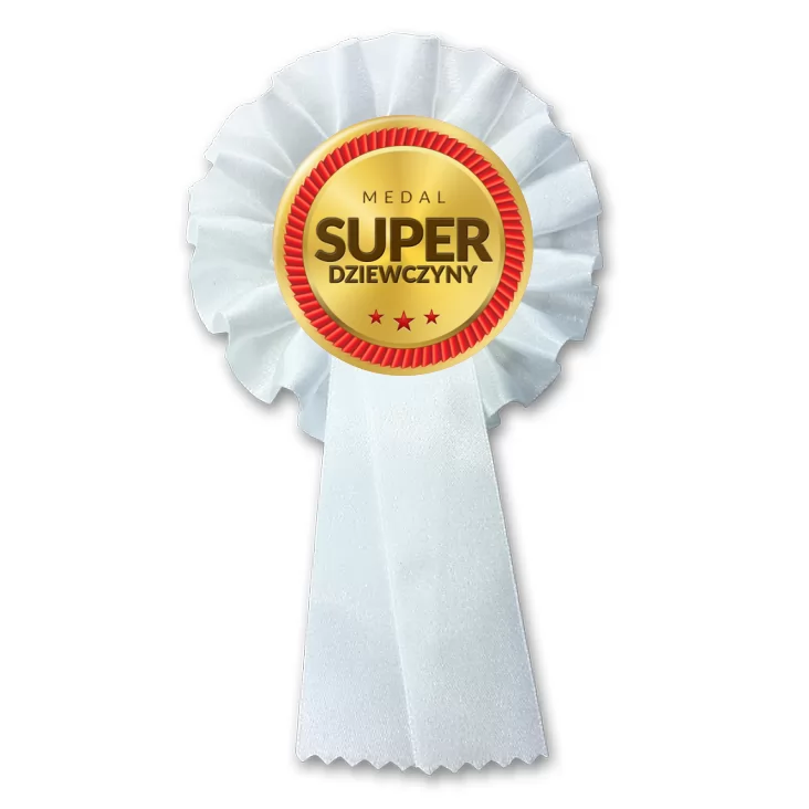 przypinka kotylion Medal Super Dziewczyny