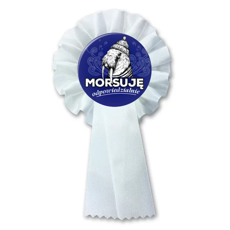 przypinka kotylion Morsuję odpowiedzialnie
