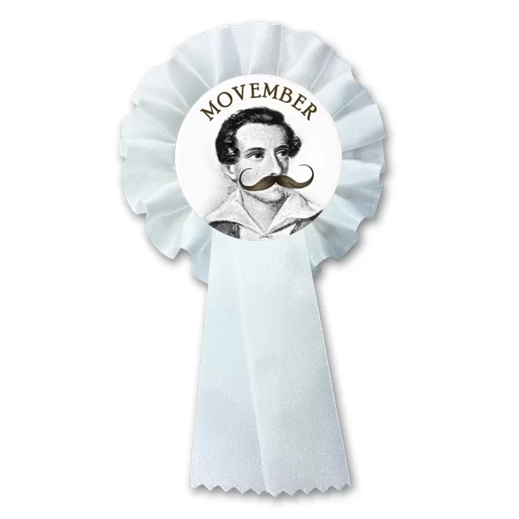 przypinka kotylion Movember Juliusz Słowacki